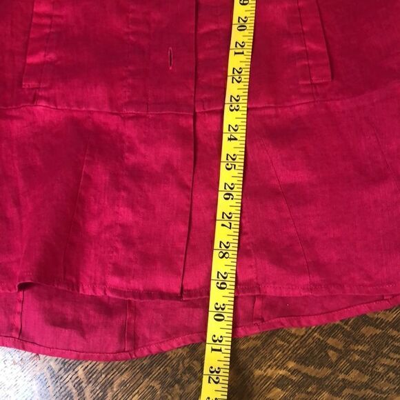 Soft Surroundings raspberry pink linen tunic top - Picture 13 of 13